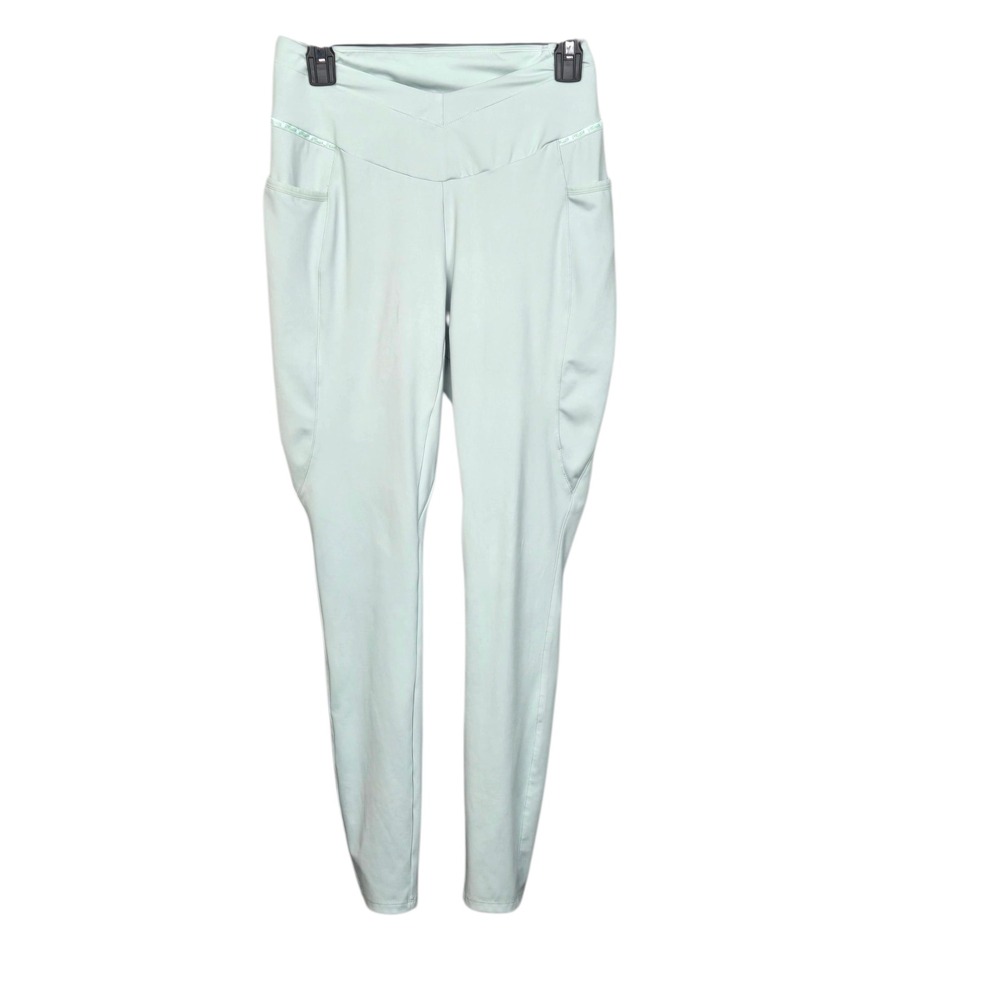 Gymshark High Waist Seamless Leggings Pockets Light‎ Green Womens Size Medium?